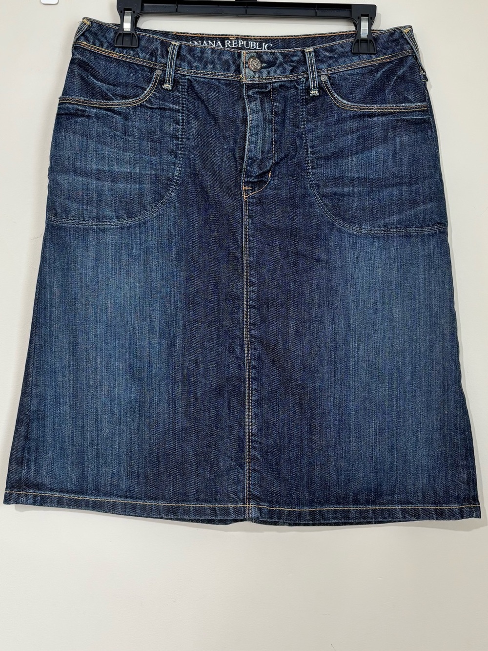 Banana Republic Vintage Denim Pencil Jean Skirt Western Cowgirl Country Sz 8/W31